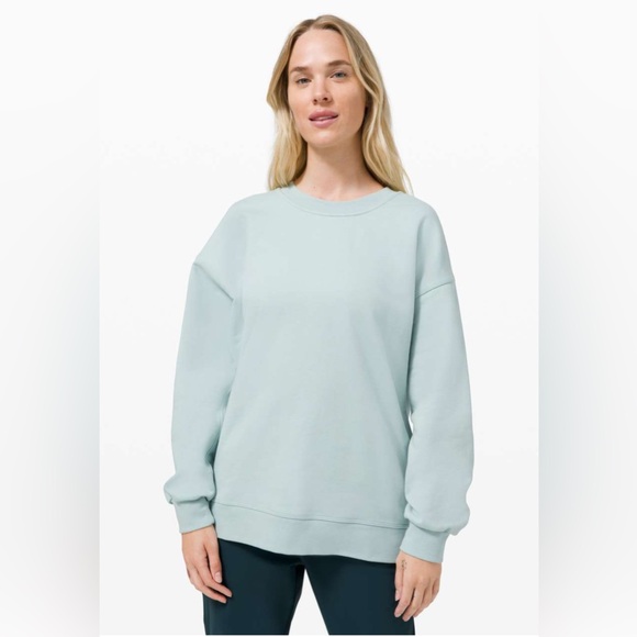 lululemon athletica Sweaters - NWOT Lululemon Perfectly Oversized Crew Hazy Jade